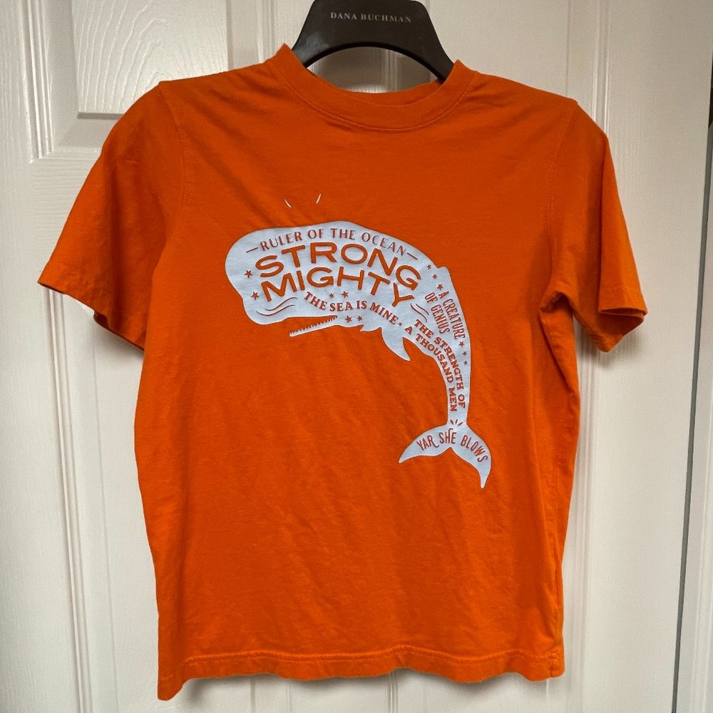 Land's End Boy's Graphic T-Shirt - Orange - Size M (10/12)